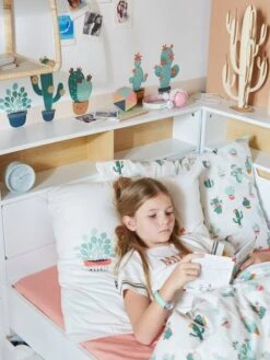 8 Grands Stickers Cactus Vert / Multicolore - Vertbaudet -Chambre Douillette Soldes 8 grands stickers cactus 2