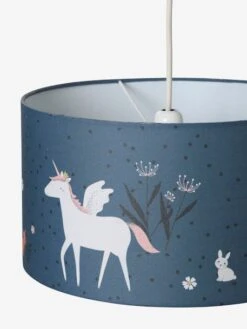 Abat-jour Pour Suspension FORÊT ENCHANTEE Bleu - Vertbaudet -Chambre Douillette Soldes abat jour pour suspension foret enchantee 2