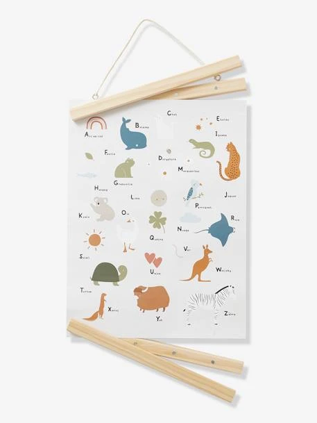 Affiche Abécédaire MINI ZOO Beige - Vertbaudet 1 Affiche Abécédaire MINI ZOO Beige - Vertbaudet