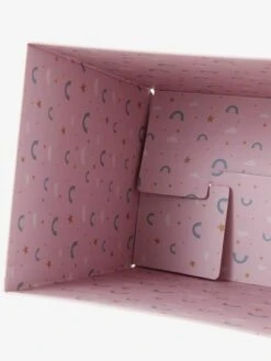 Corbeille En Carton Pliable Arc-en-ciel Rose - Vertbaudet -Chambre Douillette Soldes corbeille en carton pliable arc en ciel 2