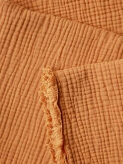 Couverture En Gaze De Coton Bio Caramel - Vertbaudet -Chambre Douillette Soldes couverture en gaze de coton bio 3