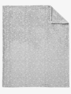 Couverture En Microfibre Imprimée étoiles Gris Clair - Vertbaudet -Chambre Douillette Soldes couverture en microfibre imprimee etoiles 2