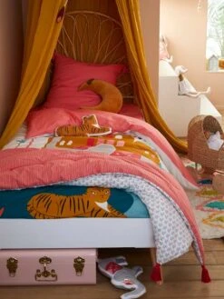 Couvre-lit EDEN INDIA Rose / Multicolore - Vertbaudet -Chambre Douillette Soldes couvre lit eden india 2