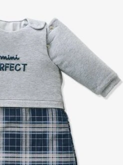 Gigoteuse Manches Amovibles MINI PERFECT Gris Chiné / Bleu - Vertbaudet -Chambre Douillette Soldes gigoteuse manches amovibles mini perfect 2