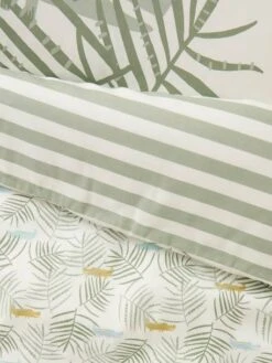 Housse De Couette Bébé TREK Oeko-Tex® Blanc Imprimé - Vertbaudet -Chambre Douillette Soldes housse de couette bebe trek oeko tex 3