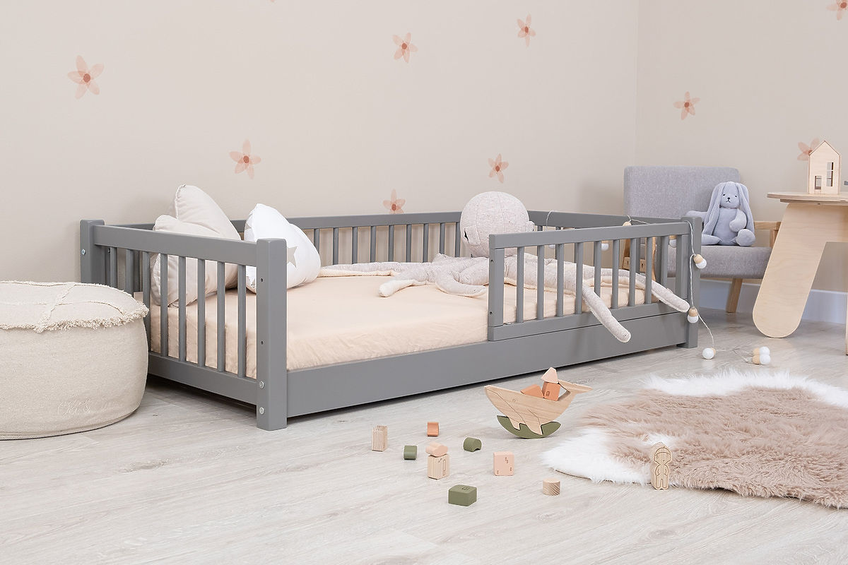 Chambre Douillette Soldes -Chambre Douillette Soldes lit bas enfant montessori ourbaby gris pim35894 1