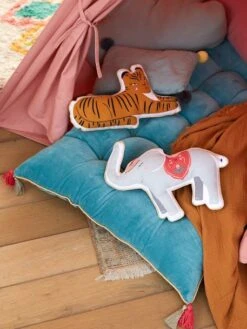 Lot De 2 Coussins Animaux EDEN INDIA Multicolore - Vertbaudet -Chambre Douillette Soldes lot de 2 coussins animaux eden india 3