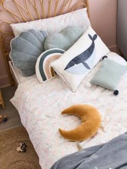 Lot De 2 Coussins SOUS L'OCÉAN Bleu - Vertbaudet -Chambre Douillette Soldes lot de 2 coussins sous locean 4