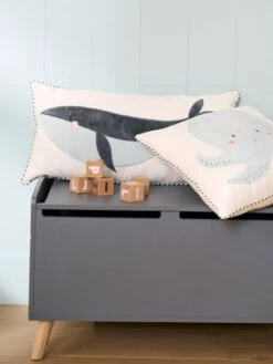 Lot De 2 Coussins SOUS L'OCÉAN Bleu - Vertbaudet -Chambre Douillette Soldes lot de 2 coussins sous locean 5