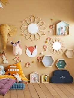 Lot De 3 étagères Hexagones Enfant Bois/multicolore - Vertbaudet -Chambre Douillette Soldes lot de 3 etageres hexagones enfant 4