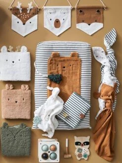 Lot De 3 Fanions Animaux GREEN FOREST Blanc - Vertbaudet -Chambre Douillette Soldes lot de 3 fanions animaux green forest 2