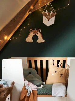 Lot De 3 Fanions Animaux GREEN FOREST Blanc - Vertbaudet -Chambre Douillette Soldes lot de 3 fanions animaux green forest 3