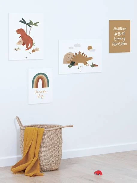 Lot De 4 Affiches Dinosaures Sunny LILIPINSO Multicolore - Lilipinso 2 Lot De 4 Affiches Dinosaures Sunny LILIPINSO Multicolore - Lilipinso – Image 2