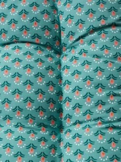 Matelas De Sol Velours Eden India Vert / Rose - Vertbaudet -Chambre Douillette Soldes matelas de sol velours eden india 2