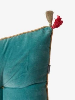 Matelas De Sol Velours Eden India Vert / Rose - Vertbaudet -Chambre Douillette Soldes matelas de sol velours eden india 5