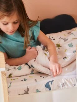 Parure Caradou "facile à Border" Sans Couette ABECEDAIRE MARIN Ivoire Imprimé Animaux - Vertbaudet -Chambre Douillette Soldes parure caradou facile a border sans couette abecedaire marin 2