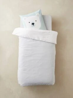 Parure Enfant Housse De Couette + Taie D'oreiller ALPIN Bleu - Vertbaudet -Chambre Douillette Soldes parure enfant housse de couette taie doreiller alpin 3