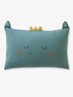 Parure Housse De Couette + Taie D'oreiller BIO* DRAGON Vert / écru - Vertbaudet 7 Parure Housse De Couette + Taie D'oreiller BIO* DRAGON Vert / écru - Vertbaudet -Chambre Douillette Soldes parure housse de couette taie doreiller bio dragon 2