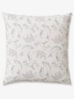 Parure Housse De Couette + Taie D'oreiller Enfant En Coton Bio* Ô MA BANQUISE Marine / écru - Vertbaudet -Chambre Douillette Soldes parure housse de couette taie doreiller enfant en coton bio o ma banquise 2