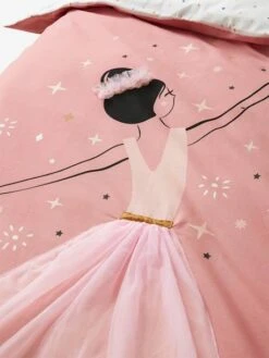 Parure Housse De Couette + Taie D'oreiller Enfant ENTRECHAT Rose - Vertbaudet -Chambre Douillette Soldes parure housse de couette taie doreiller enfant entrechat 5