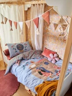 Parure Housse De Couette + Taie D'oreiller Enfant GIPSY ROULOTTE Bleu - Vertbaudet 11 Parure Housse De Couette + Taie D'oreiller Enfant GIPSY ROULOTTE Bleu - Vertbaudet -Chambre Douillette Soldes parure housse de couette taie doreiller enfant gipsy roulotte 5