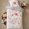 Parure Housse De Couette + Taie D'oreiller Enfant NORTH FOLK Oeko-Tex® Blanc Imprimé - Vertbaudet