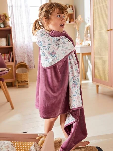 Plaid En Velours VICTORIA Prune - Vertbaudet 2 Plaid En Velours VICTORIA Prune - Vertbaudet – Image 2