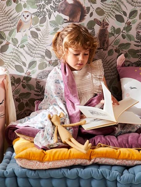 Plaid En Velours VICTORIA Prune - Vertbaudet 3 Plaid En Velours VICTORIA Prune - Vertbaudet – Image 3