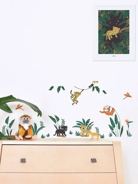 Planche De Stickers LILIPINSO - Petits Animaux De La Jungle Multicolore - Lilipinso 2 Planche De Stickers LILIPINSO - Petits Animaux De La Jungle Multicolore - Lilipinso – Image 2