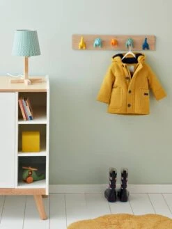 Porte-manteau Avec Patères Dinos Multicolore - Vertbaudet -Chambre Douillette Soldes porte manteau avec pateres dinos 2