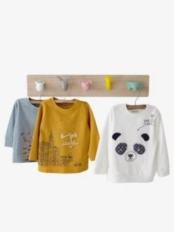 Porte-manteau Avec Patères Z'animo Bois/multicolore - Vertbaudet -Chambre Douillette Soldes porte manteau avec pateres zanimo 3