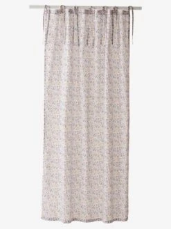 Rideau Voilage PLACE DU LILAS écru / Multicolore - Vertbaudet -Chambre Douillette Soldes rideau voilage place du lilas 2