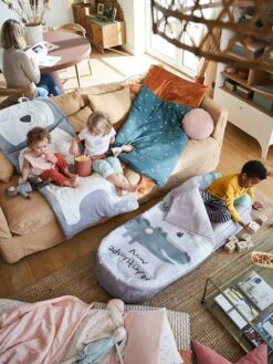 Sac De Couchage Readybed® Avec Matelas Intégré SAFARI Gris - Vertbaudet -Chambre Douillette Soldes sac de couchage readybed avec matelas integre safari 3