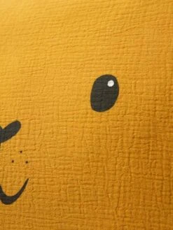 Taie D'oreille Bébé En Gaze De Coton Tigre HANOÏ Jaune Moyen Uni Avec Decor - Vertbaudet -Chambre Douillette Soldes taie doreille bebe en gaze de coton tigre hanoi 2