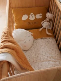 Taie D'oreiller Bébé PETIT MOUTON Miel - Vertbaudet -Chambre Douillette Soldes taie doreiller bebe petit mouton 2