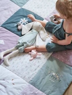 Tapis De Sol Patchwork DOUCE PROVENCE Parme / Multicolore - Vertbaudet -Chambre Douillette Soldes tapis de sol patchwork douce provence 2