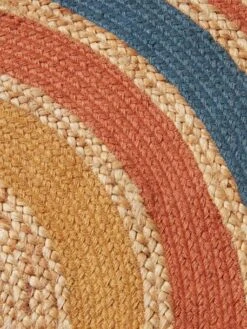 Tapis En Jute Arc-en-ciel WILD SAHARA Bleu / Multicolore - Vertbaudet -Chambre Douillette Soldes tapis en jute arc en ciel wild sahara 3