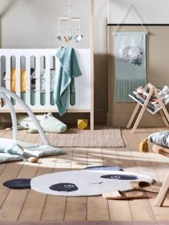 Tapis Panda HANOÏ écru / Noir - Vertbaudet 6 Tapis Panda HANOÏ écru / Noir - Vertbaudet -Chambre Douillette Soldes tapis panda hanoi 2