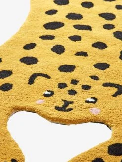 Tapis Panthère Ocre / Noir - Vertbaudet -Chambre Douillette Soldes tapis panthere 2