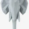 Trophée Mural éléphant Lumineux Gris - Vertbaudet